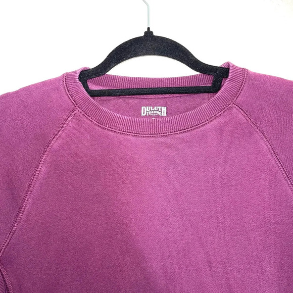 Duluth Trading Purple Zip Pocket Heavyweight Crew Neck Sweatshirt Small Women’s - Picture 2 of 10